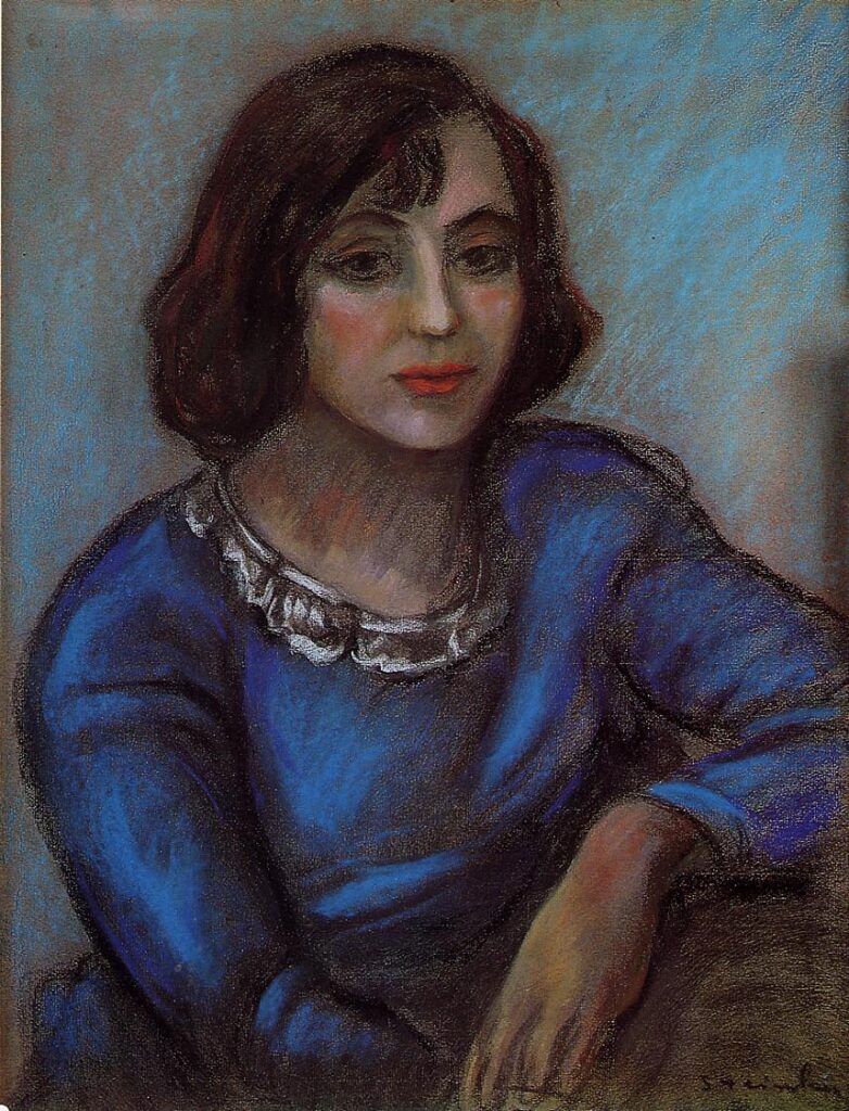 Portrait of a Young Woman (1897) - Théophile Steinlen Tablo