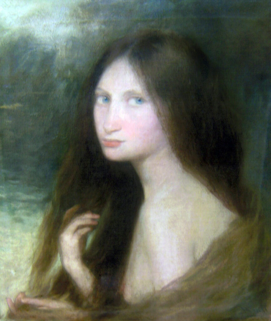Portrait of a girl - Joan Brull Tablo