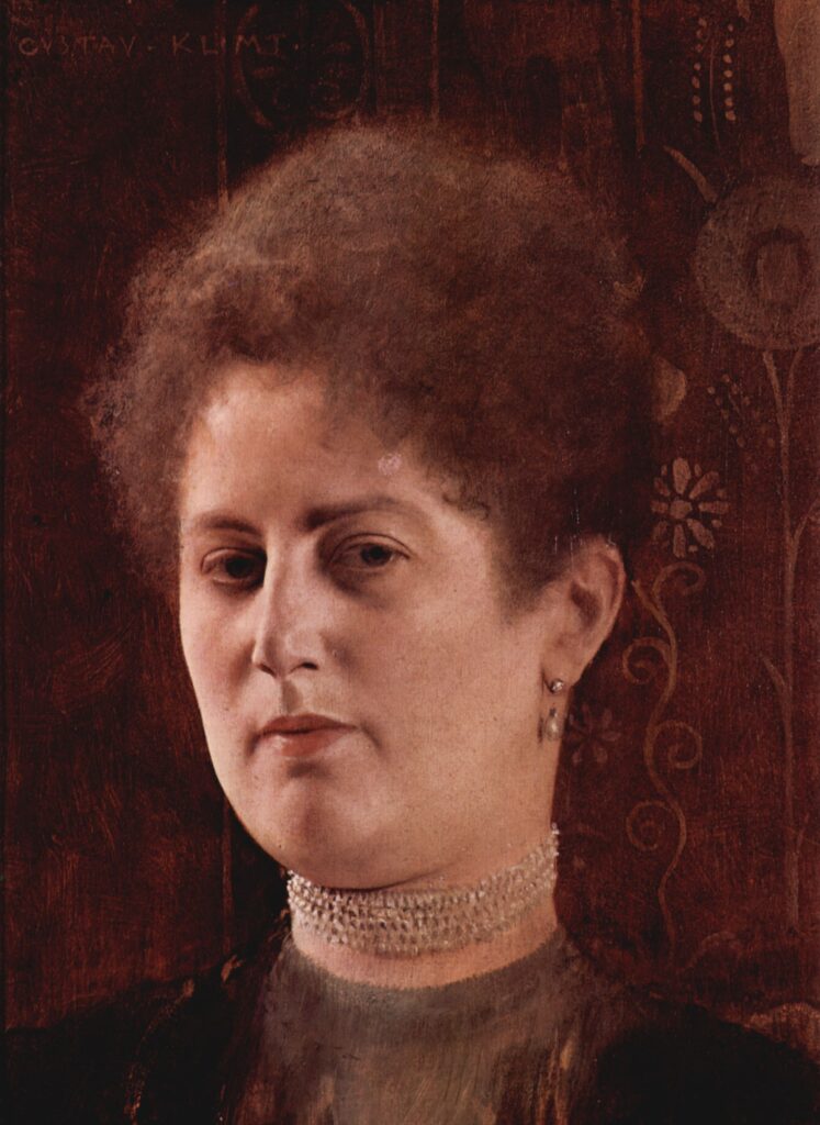 Portrait of a lady (1894) - Gustav Klimt Tablo