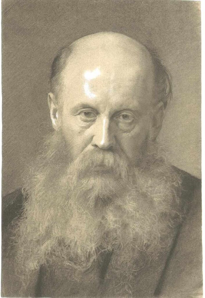 Portrait of a man with beard (1879) – Gustav Klimt Tablo