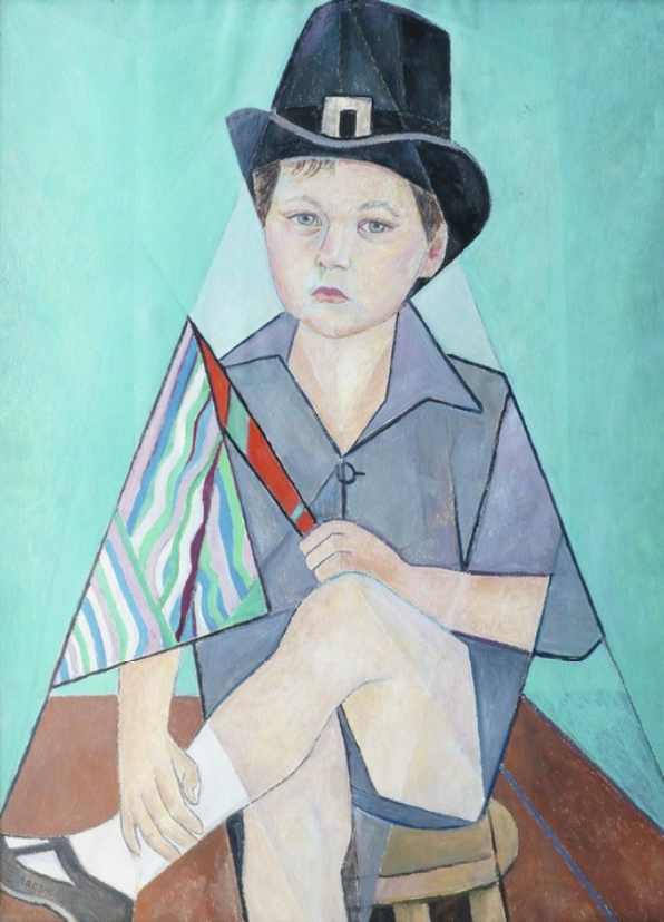 Portrait of a young David (1955) - Marevna (Marie Vorobieff) Tablo