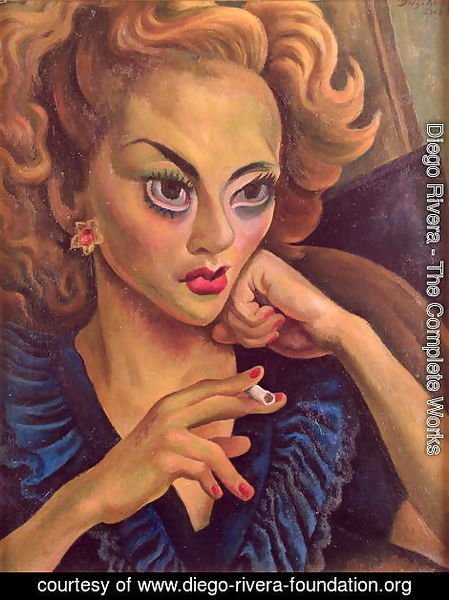 Portrait of an Actress (1948) – Diego Rivera Tablo