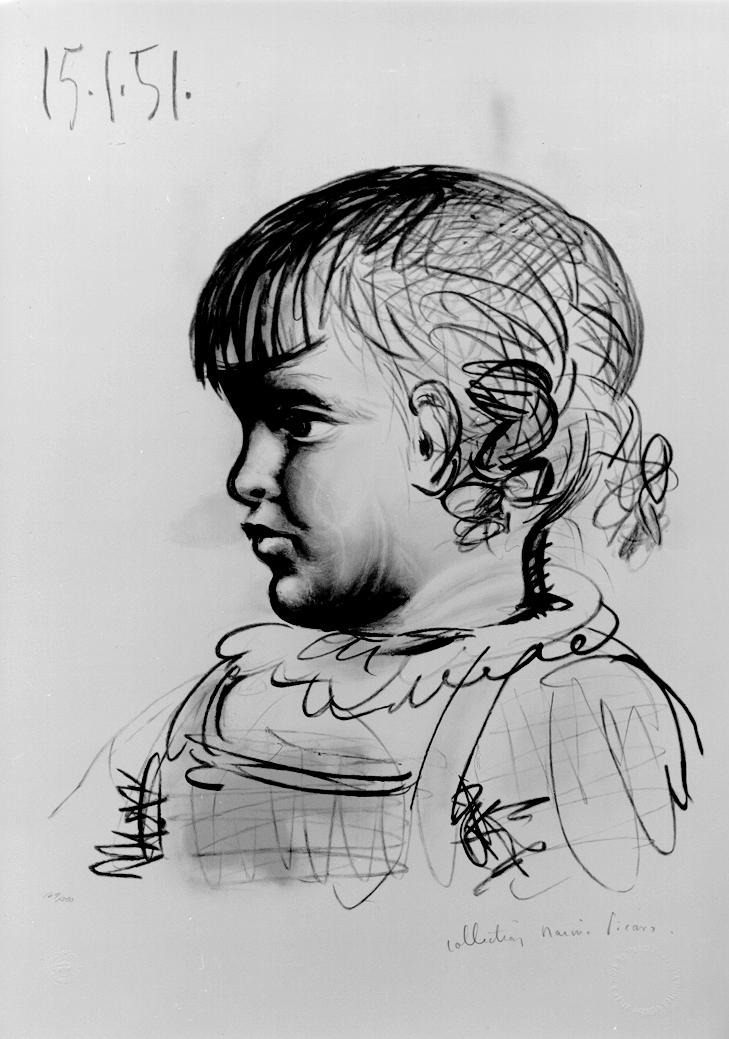 Portrait of child (1951) - Pablo Picasso Tablo