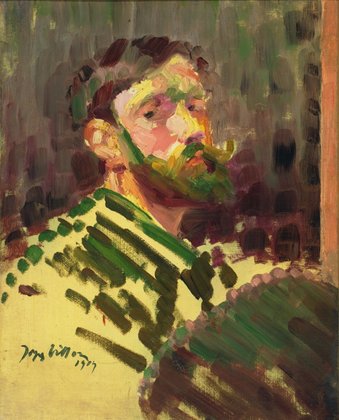 Portrait of the Artist (1909) - Jacques Villon Tablo