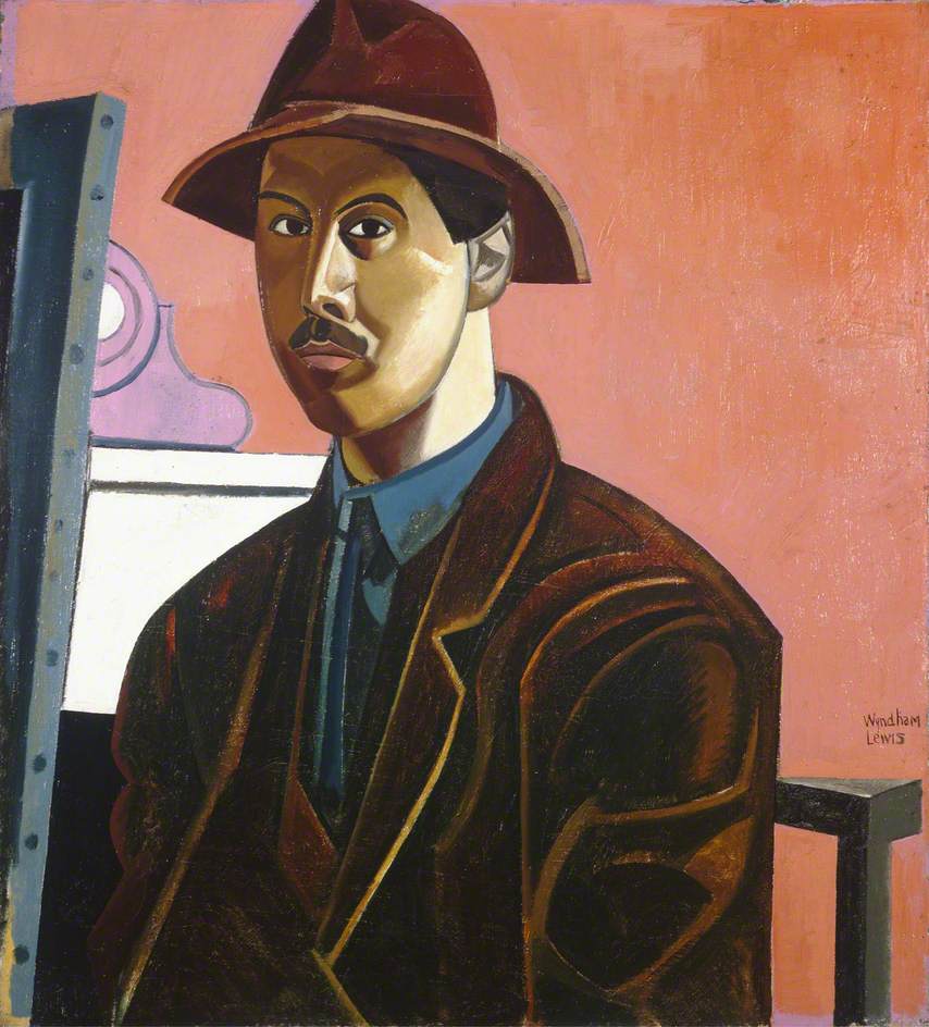 Portrait of the Artist as the Painter Raphael (1921) - Wyndham Lewis Tablo