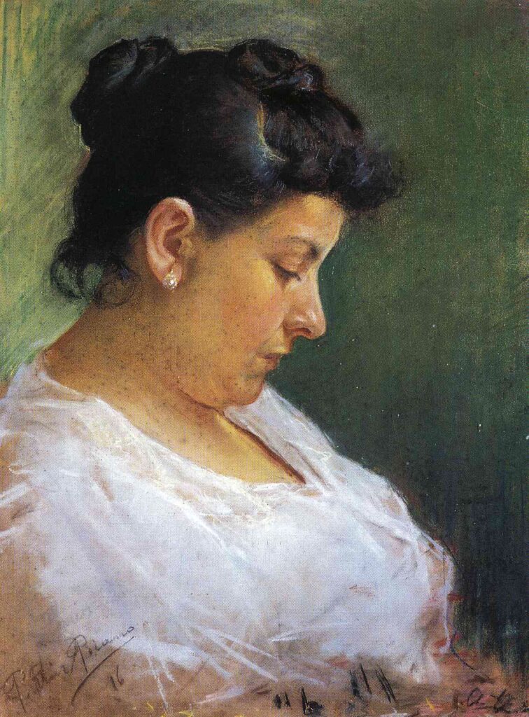 Portrait of the Artist's Mother (1896) - Pablo Picasso Tablo