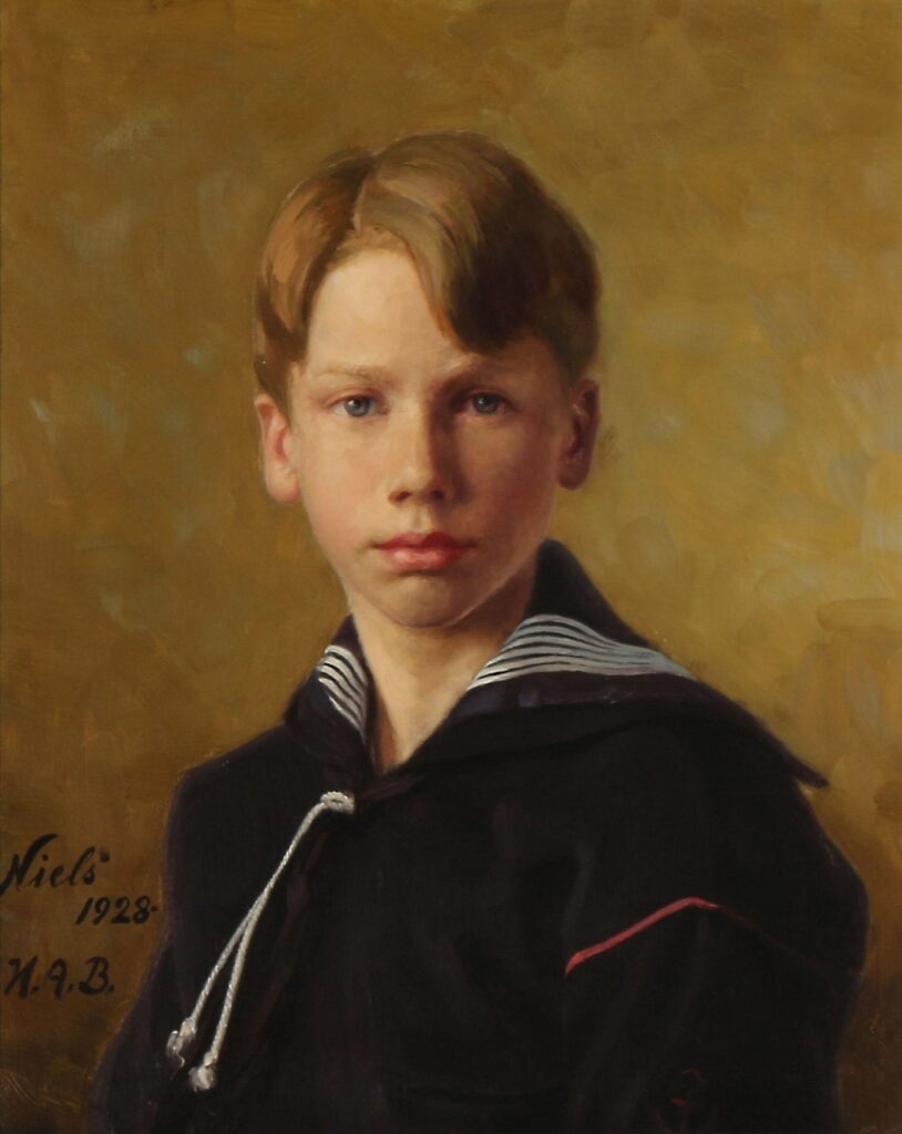 Portrait of the Artist's Nephew Nils - Hans Andersen Brendekilde Tablo