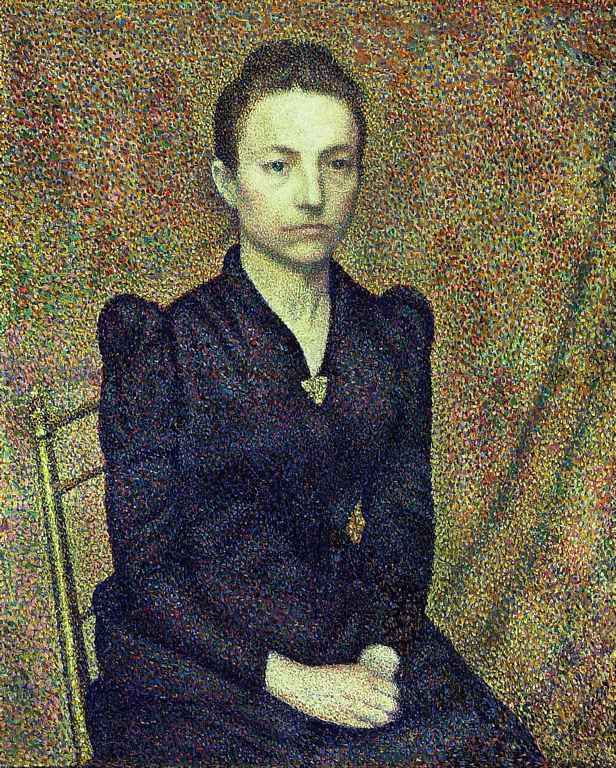 Portrait of the Artist’s Sister (1891) – Georges Lemmen Tablo