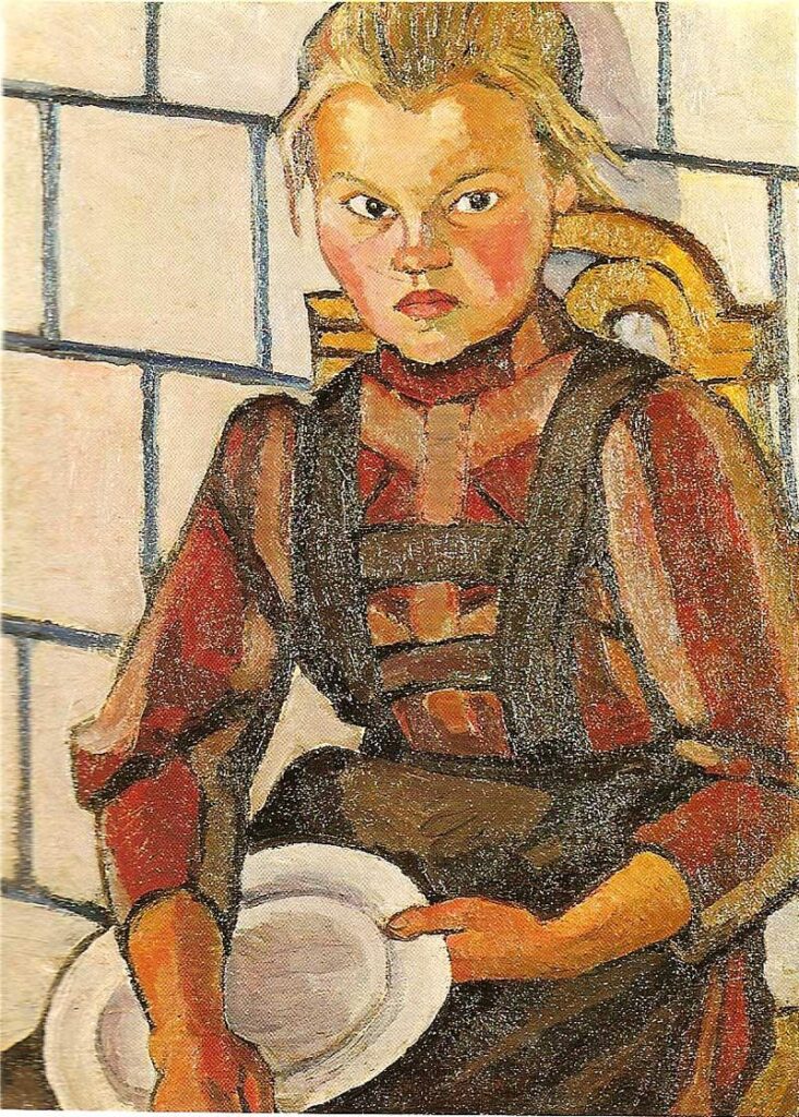 Portrait of the Artist's Sister (1909) - Lyubov Popova Tablo