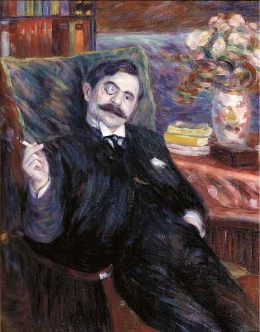 Portrait of the Poet Georges Bonnamour (1906) - Henri Le Fauconnier Tablo