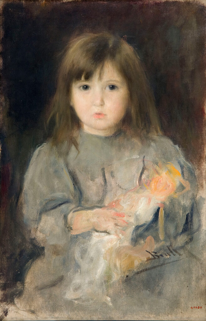 Portrait of the artist's daughter (1900) - Joan Brull Tablo