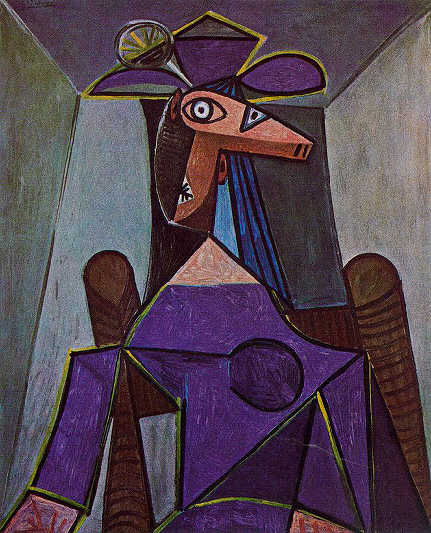 Portrait of woman (1942) - Pablo Picasso Tablo