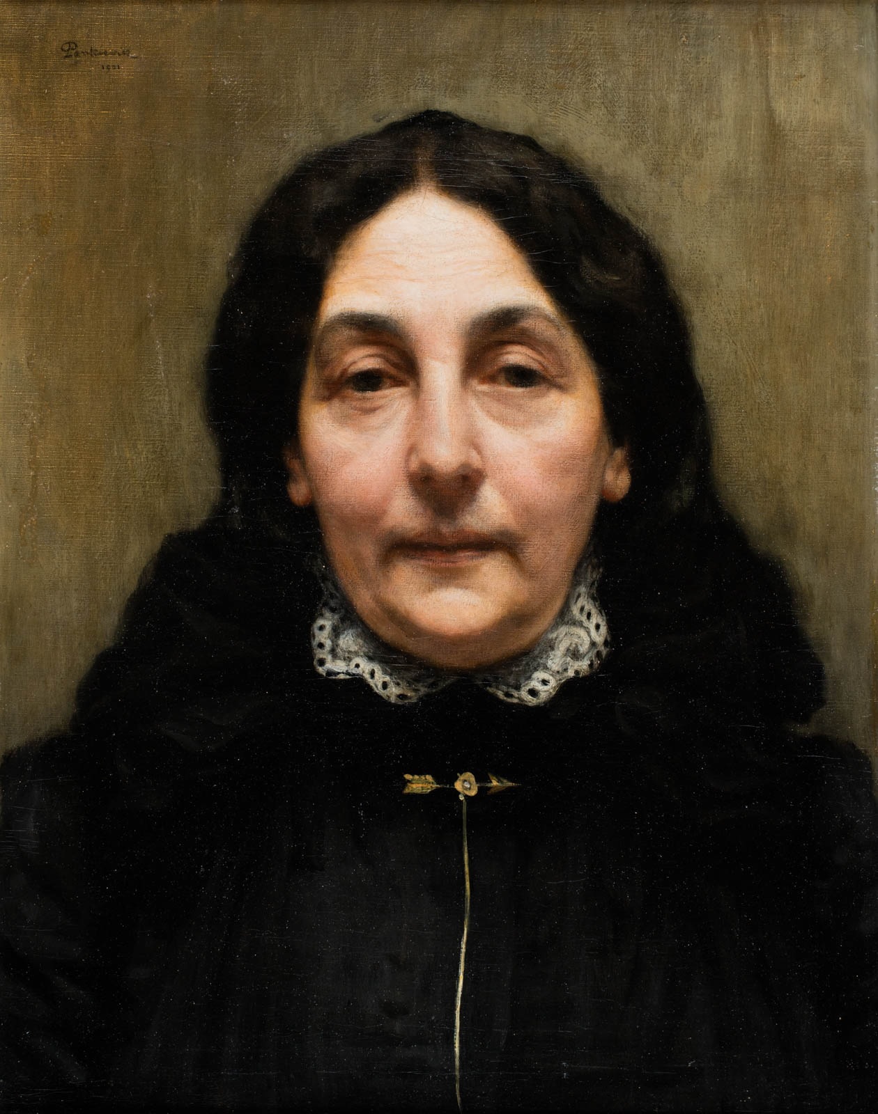 Portret Pani P. (1901) - Józef Pankiewicz Tablo