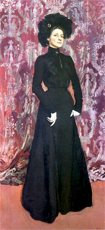 Portret Zony Ornatowy - Józef Mehoffer Tablo