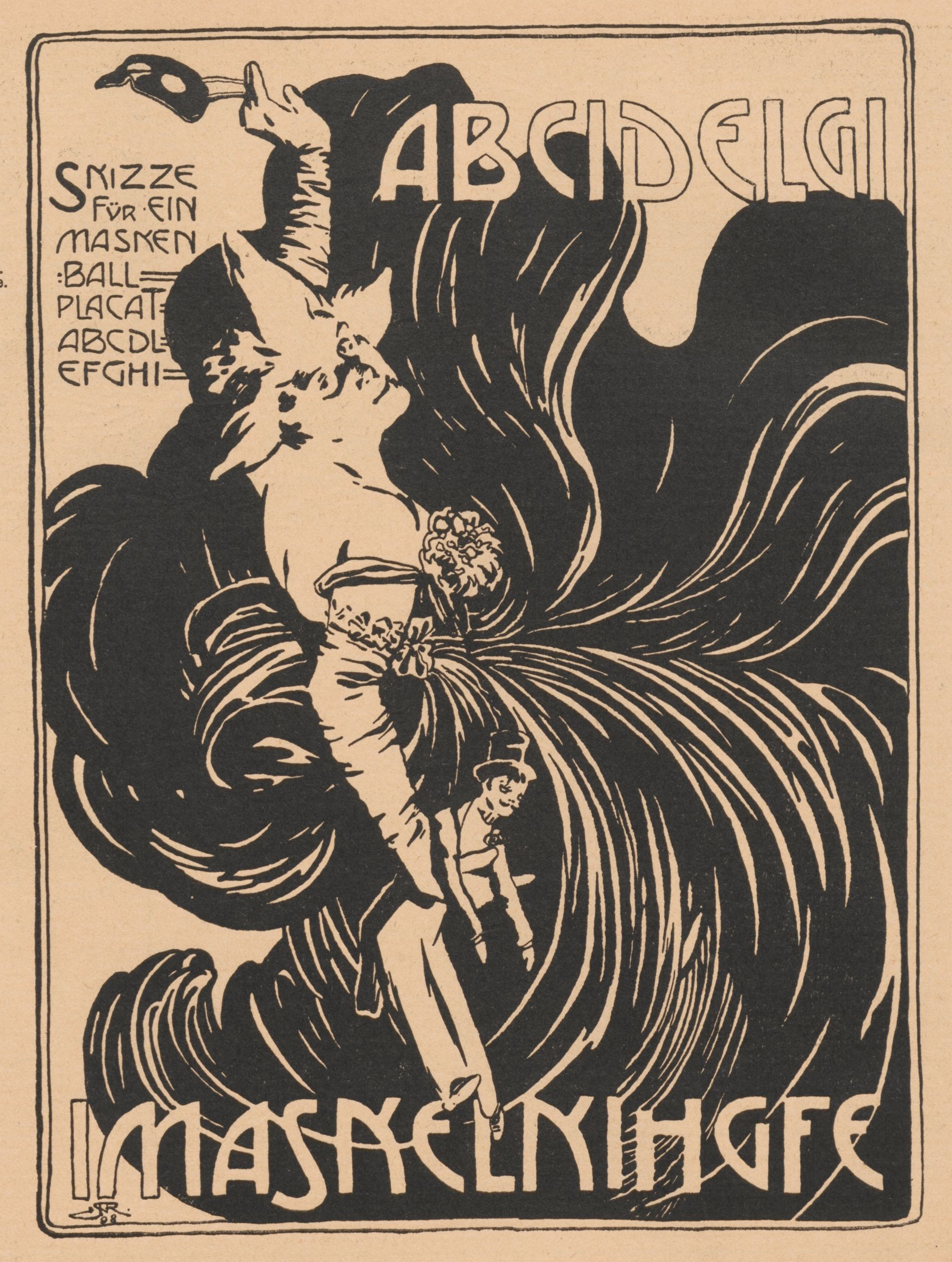 Poster Sketch (1898) - Alfred Roller Tablo