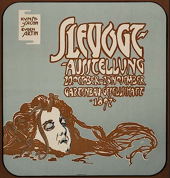Poster for Art Salon Eugen Artin (1897) - Alfred Roller Tablo