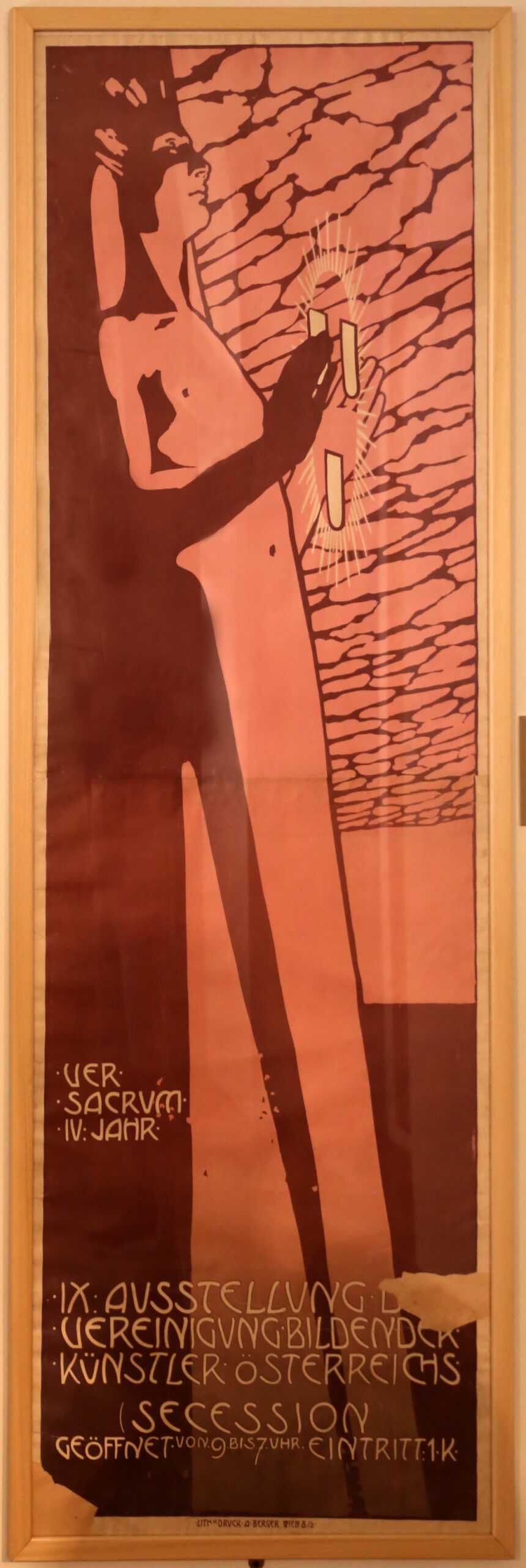 Poster for IX exhibition of Vienna Secession (1901) - Alfred Roller Tablo
