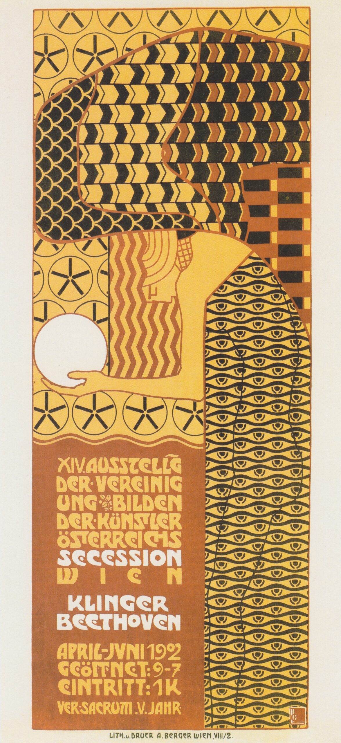 Poster for the XIV Exhibition of the Secession - Alfred Roller Tablo