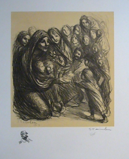 Pour Les Fillettes des Soldats Tombes Au Champ D’Honneur (1915) – Théophile Steinlen Tablo