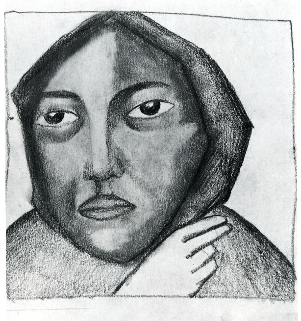 Praying Woman (1912) - Kazimir Malevich Tablo