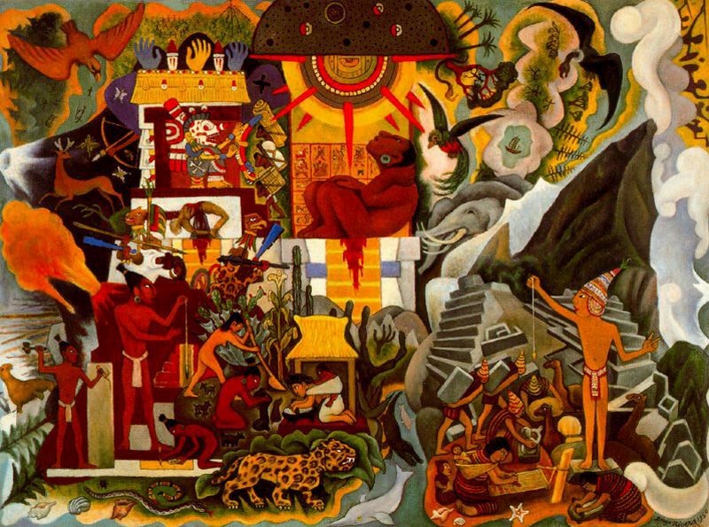 Pre Hispanic America (1950) – Diego Rivera Tablo