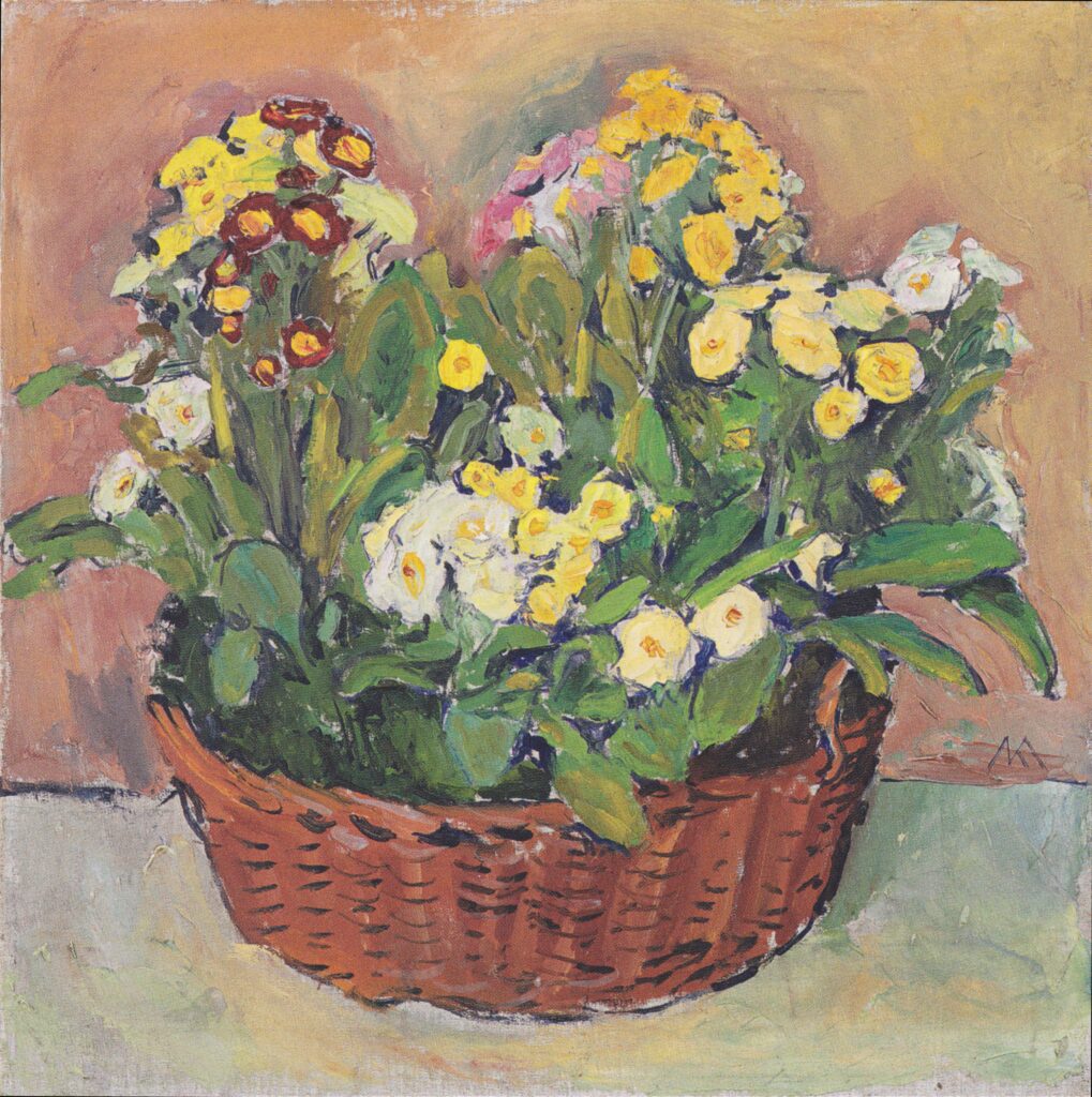 Primmeln in the basket (1912) - Koloman Moser Tablo