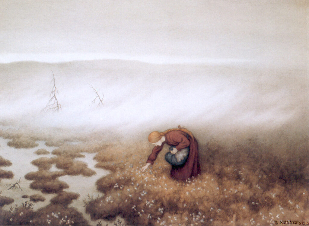 Prinsessen Som Sanker Myrull - Theodor Severin Kittelsen Tablo