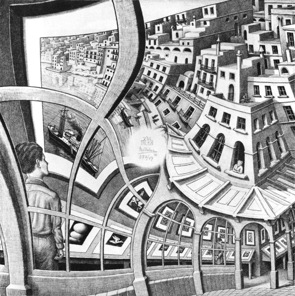 Print Gallery (1956) - M. C. Escher Tablo