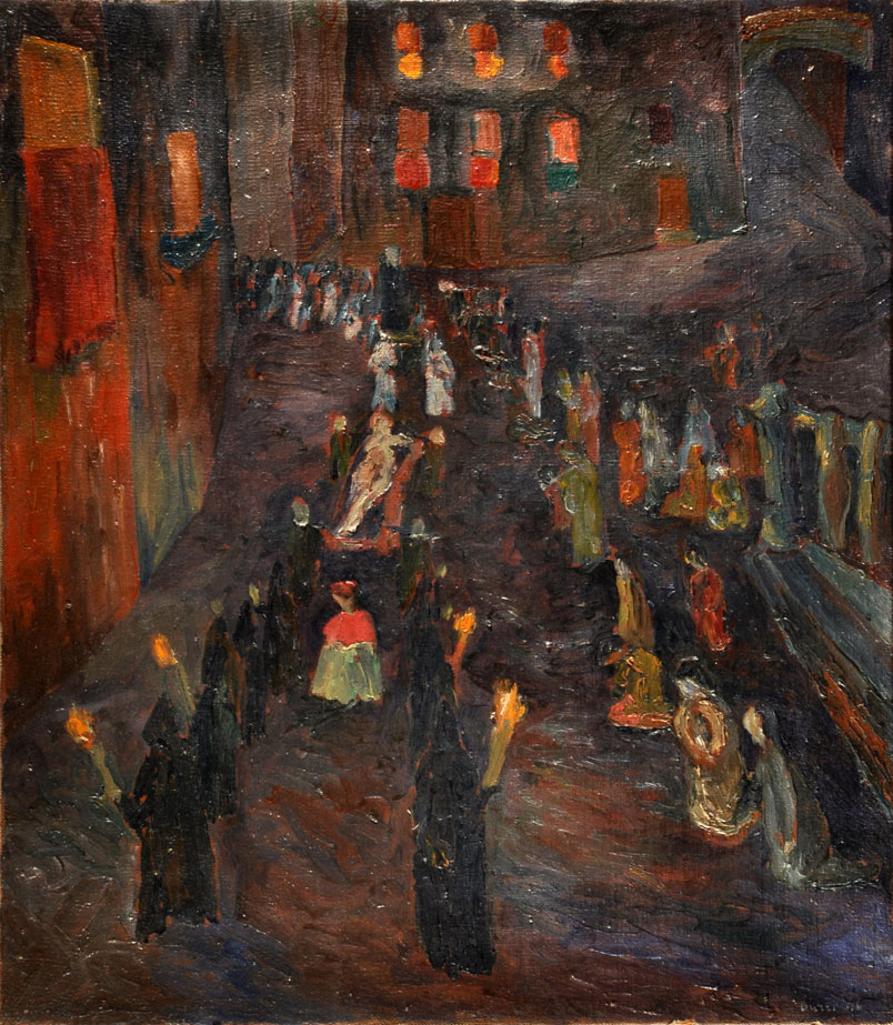 Procession of the Dead Christ (1946) - Alberto Burri Tablo