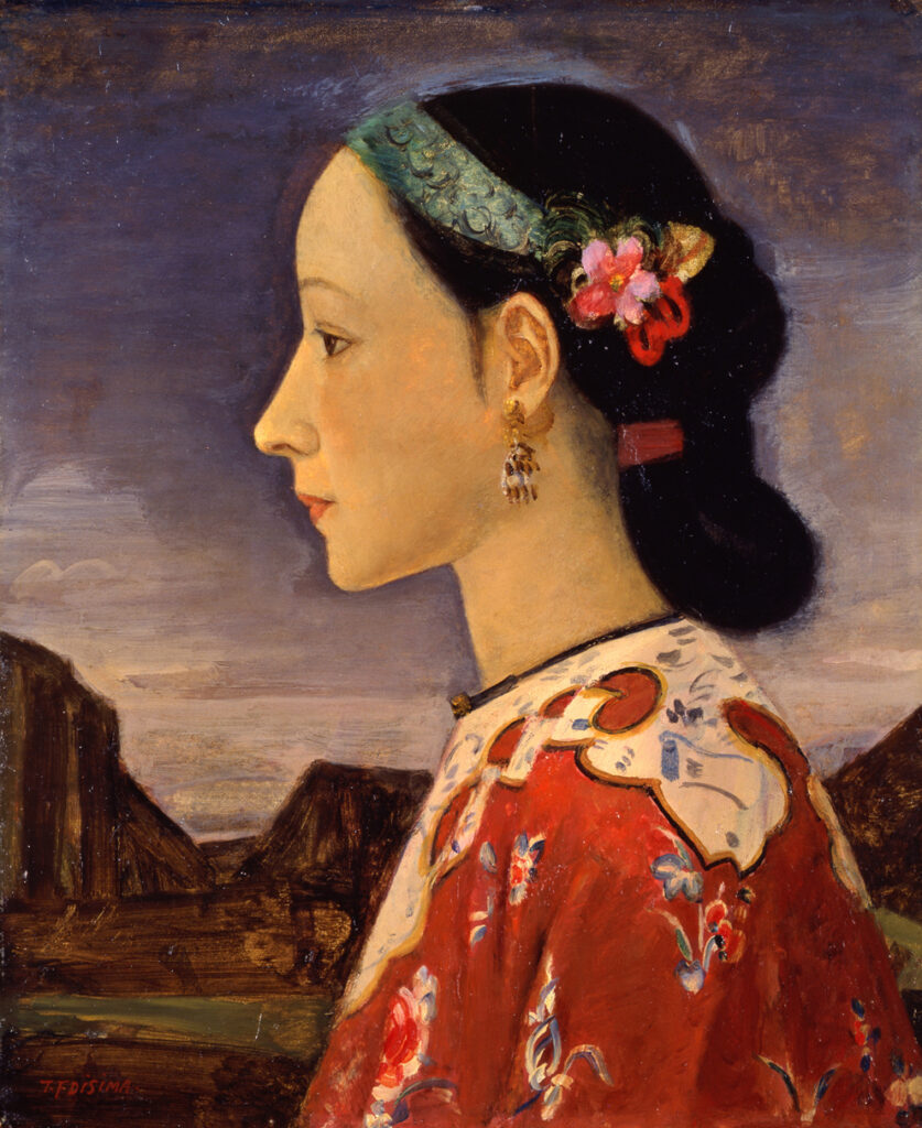 Profile of a Woman - Fujishima Takeji Tablo