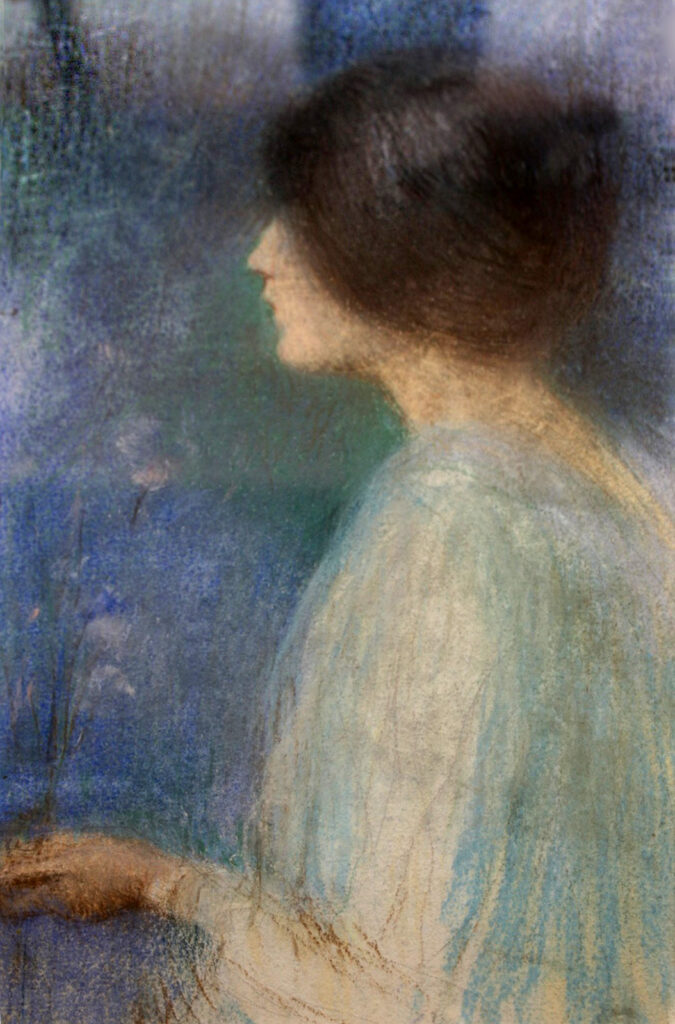 Profile of a girl - Joan Brull Tablo