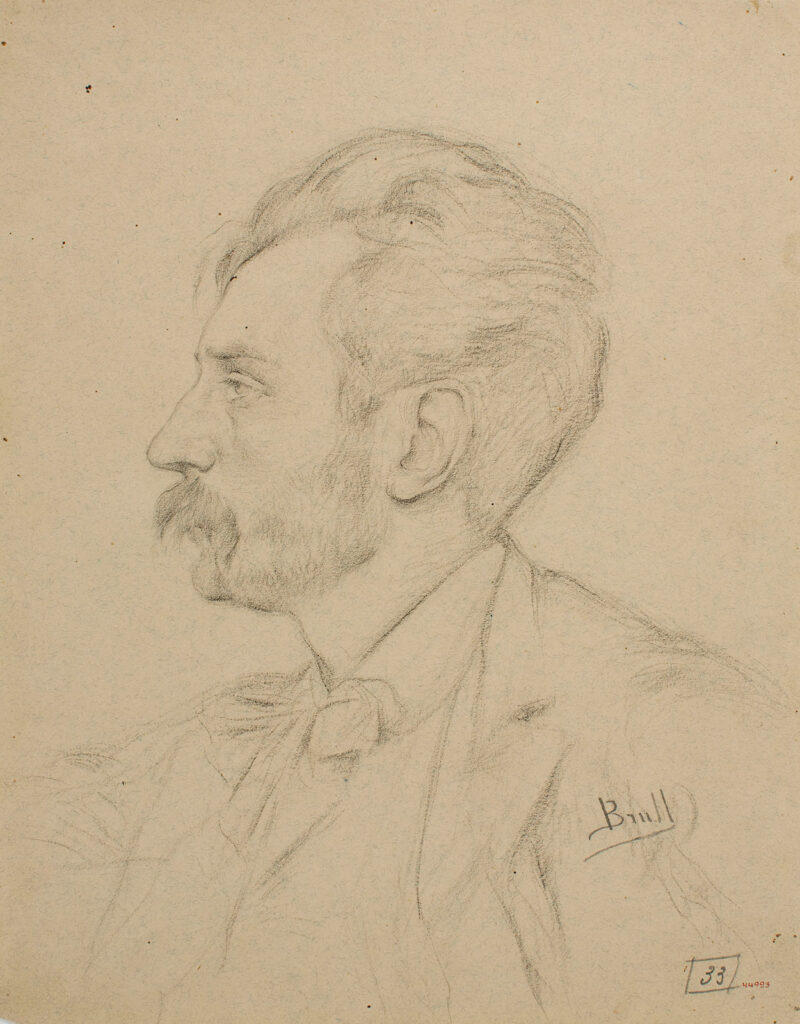 Profile of a man - Joan Brull Tablo