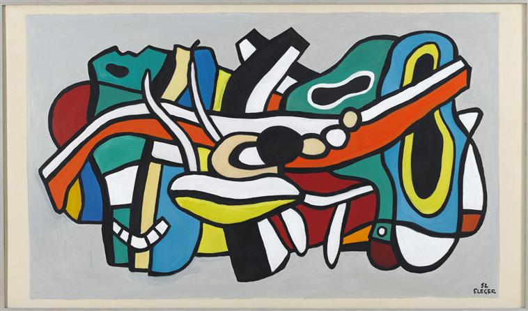 Project for a mural (1952) - Fernand Léger Tablo