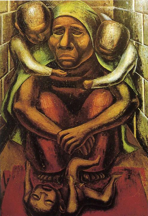 Proletarian Mother (1929) – David Alfaro Siqueiros Tablo