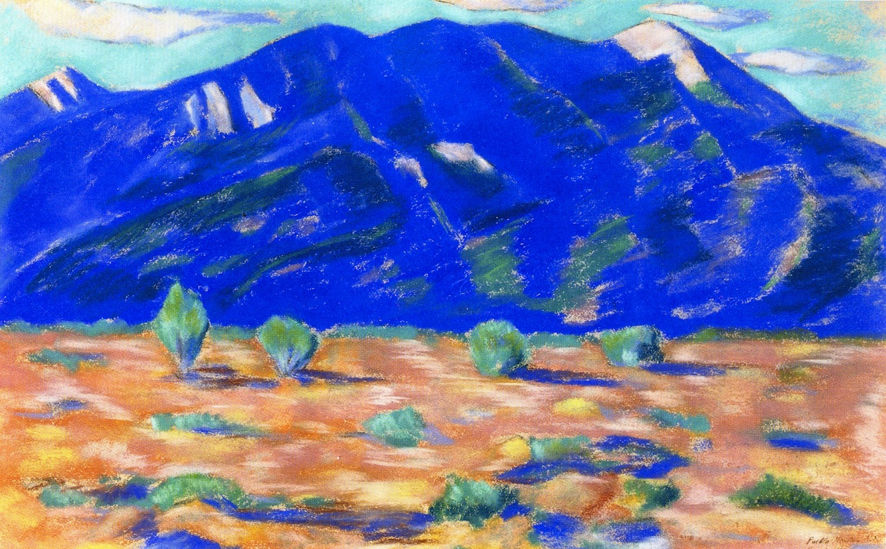 Pueblo Mountain (1918) - Marsden Hartley Tablo