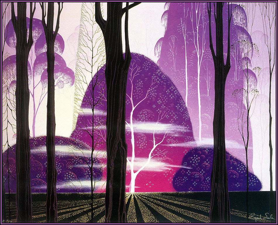 Purple Dawn – Eyvind Earle Tablo