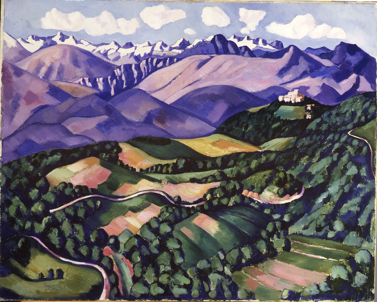 Purple Mountains, Vence (1926) - Marsden Hartley Tablo