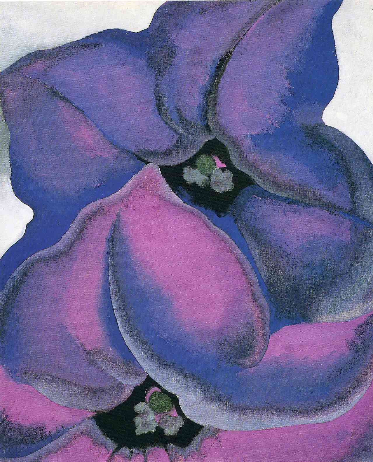 Purple Petunias (1925) - Georgia O'Keeffe Tablo