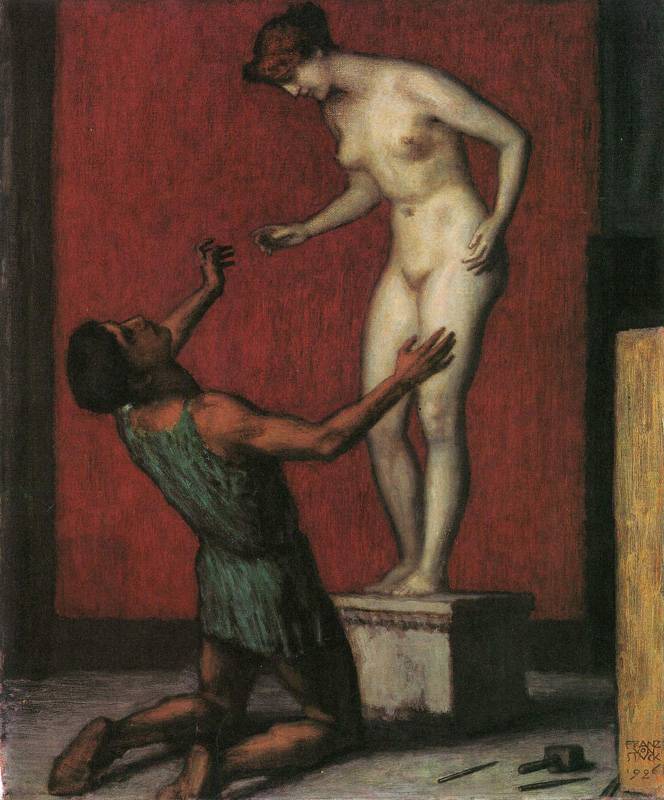 Pygmalion – Franz Stuck Tablo