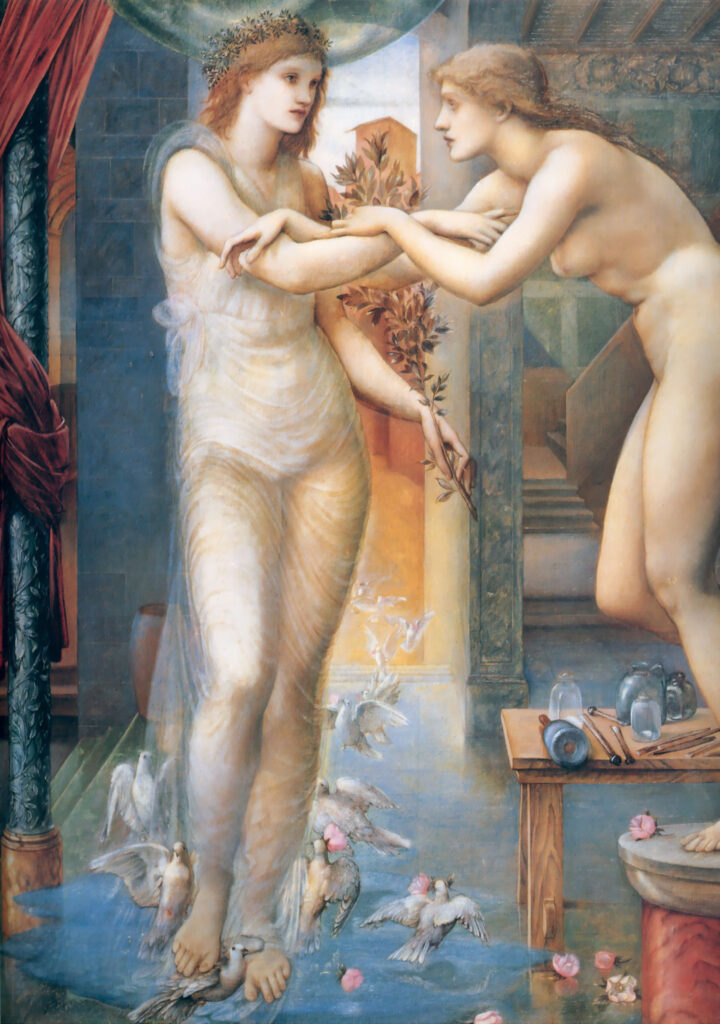 Pygmalion and the Image III The Godhead Fires (1875) – Edward Burne-Jones Tablo