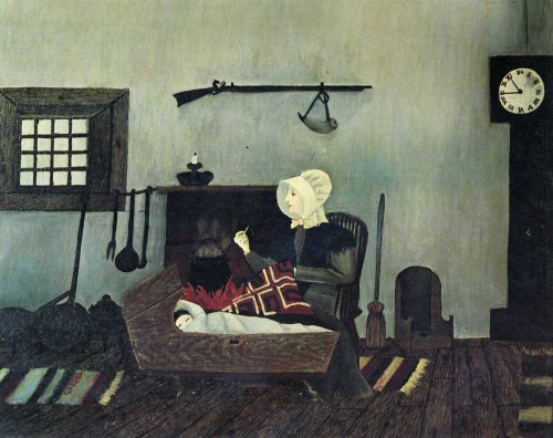 Quaker Mother And Child (1944) – Horace Pippin Tablo