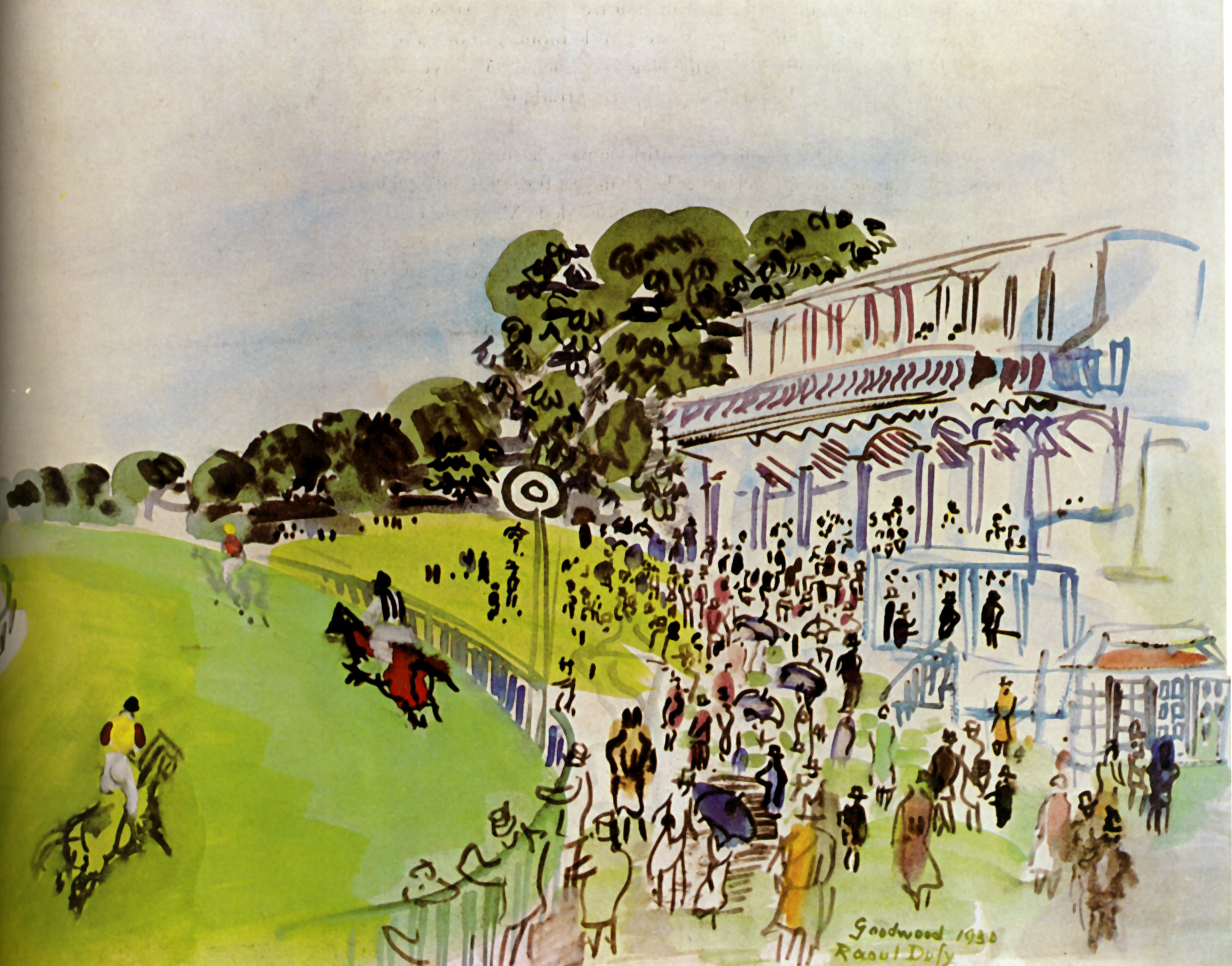 Races With Goodwwood (1930) - Raoul Dufy Tablo