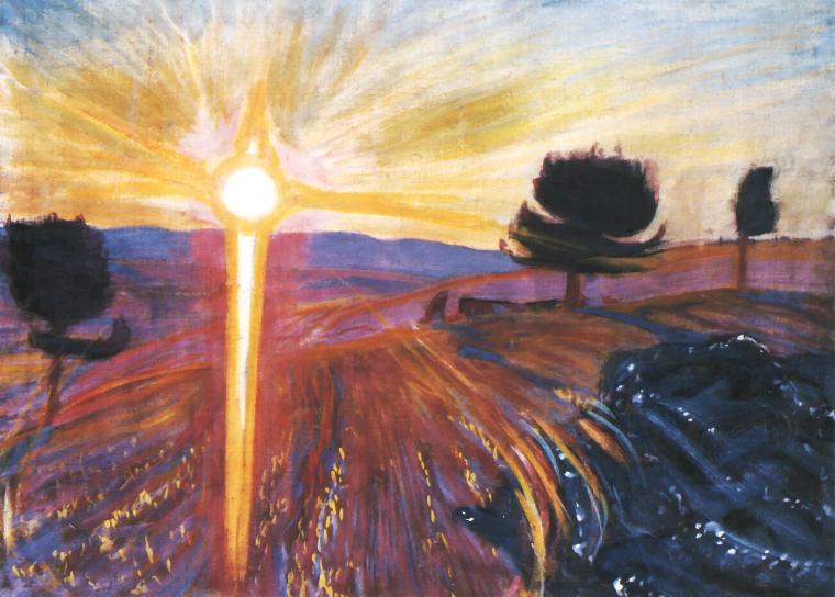 Radiant Sunset (1902) - Wojciech Weiss Tablo