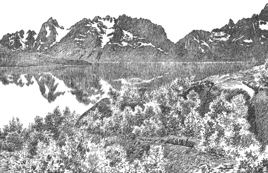 Raftsund waterway (1891) - Theodor Severin Kittelsen Tablo