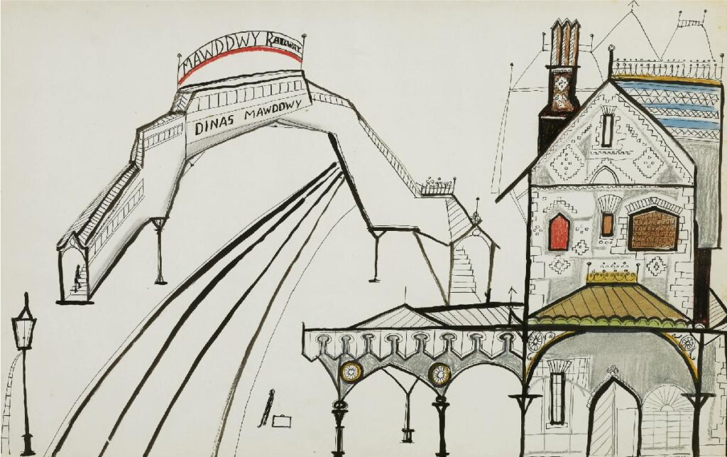 Railway (1951) - Saul Steinberg Tablo