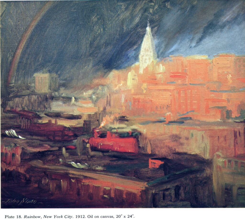Rainbow, New York City (1912) - John French Sloan Tablo