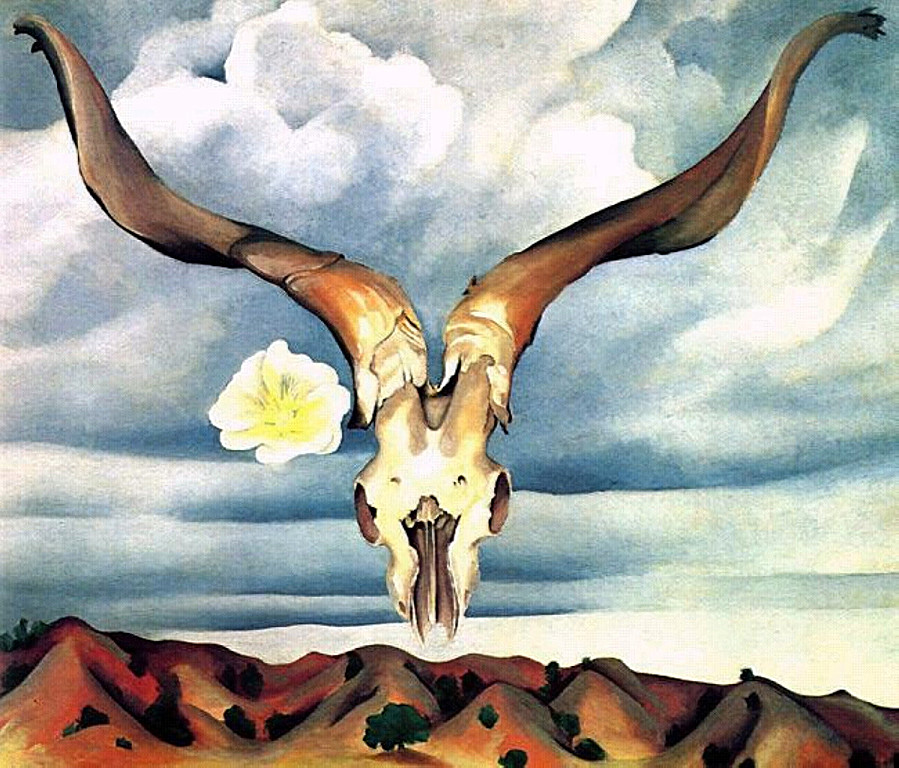 Ram's Head, White Hollyhock Hills (1935) - Georgia O'Keeffe Tablo