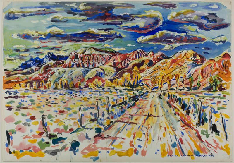 Ranch Wyoming (1946) – Ivan Albright Tablo