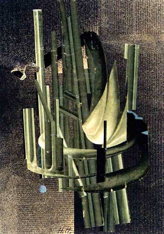 Raumfahrt (1956) – Hannah Höch Tablo