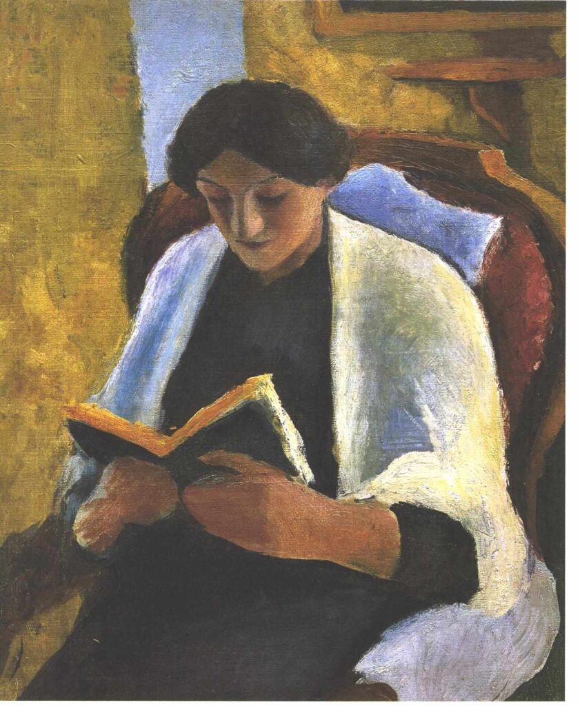 Reading woman - August Macke Tablo